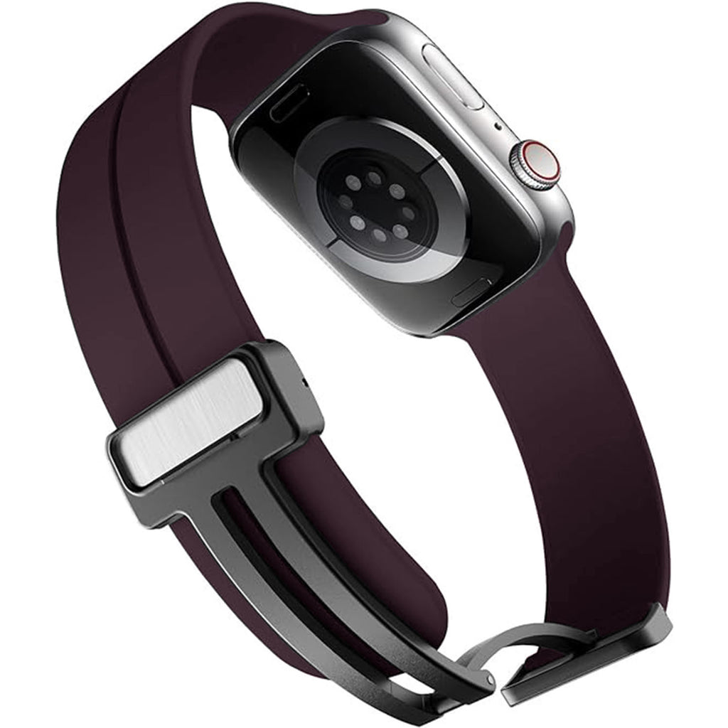 Vaku Luxos ® FREYA Silicone Watch Strap with Folding Magnetic Lock for Apple Watch 38 |40 | 41mm