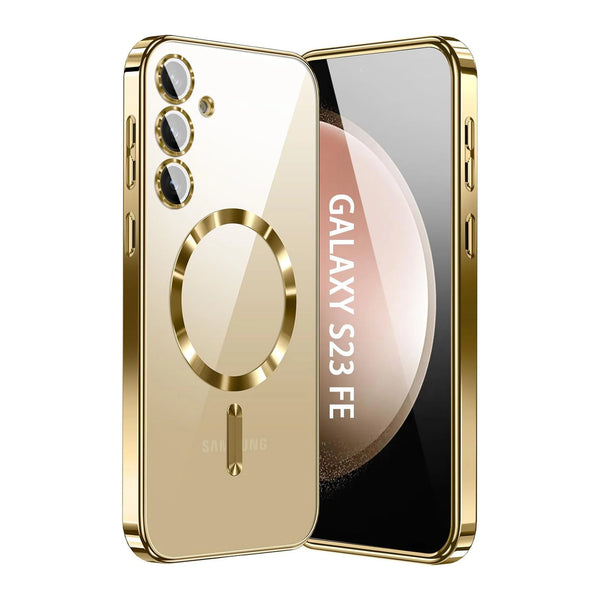 Vaku ® Samsung Galaxy S23 FE Luxury Electroplated Magnetic Magsafe Back Cover