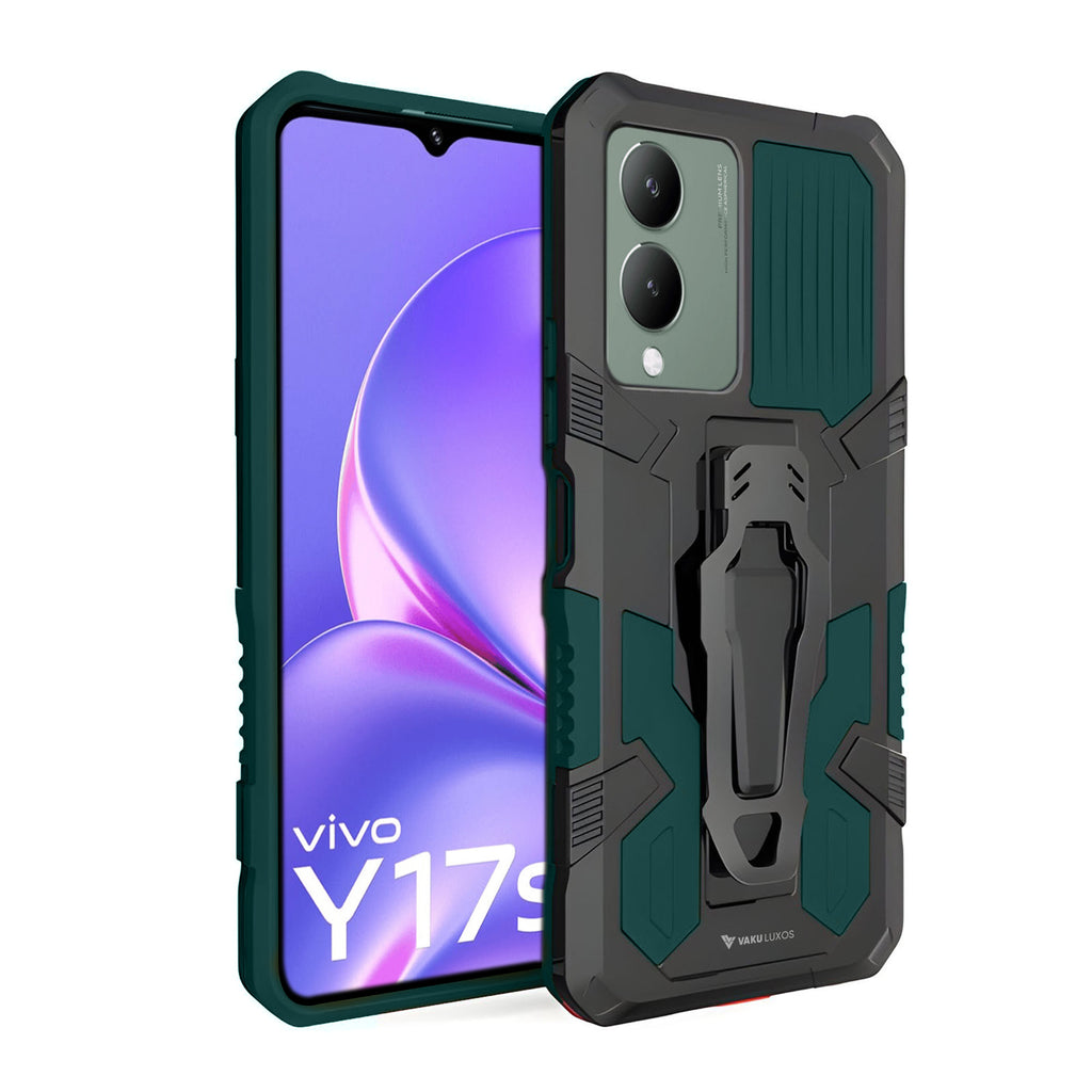 Vaku ® Vivo Y17s Vanguard Military Grade Back Cover