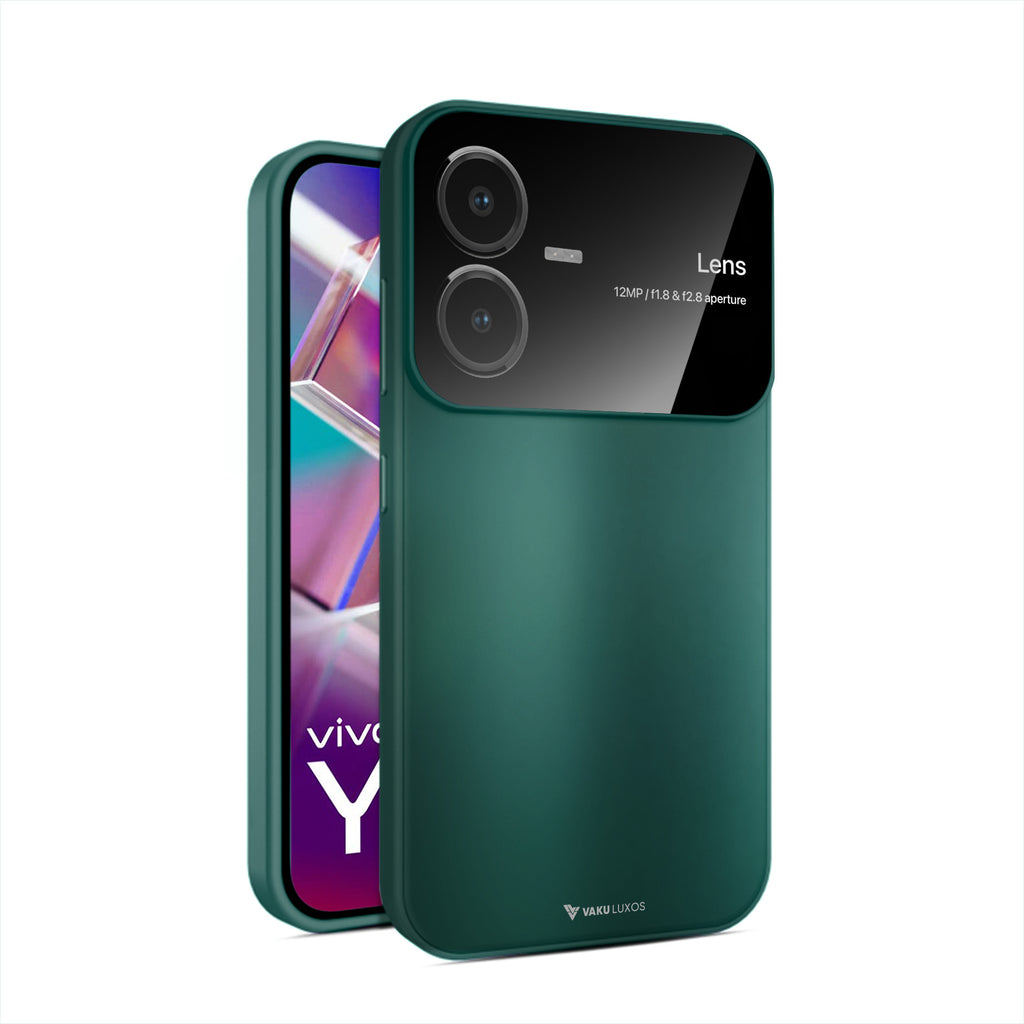 Vaku ® Vivo Y22 Glazed Polarized Camera Lens Protector Back Cover