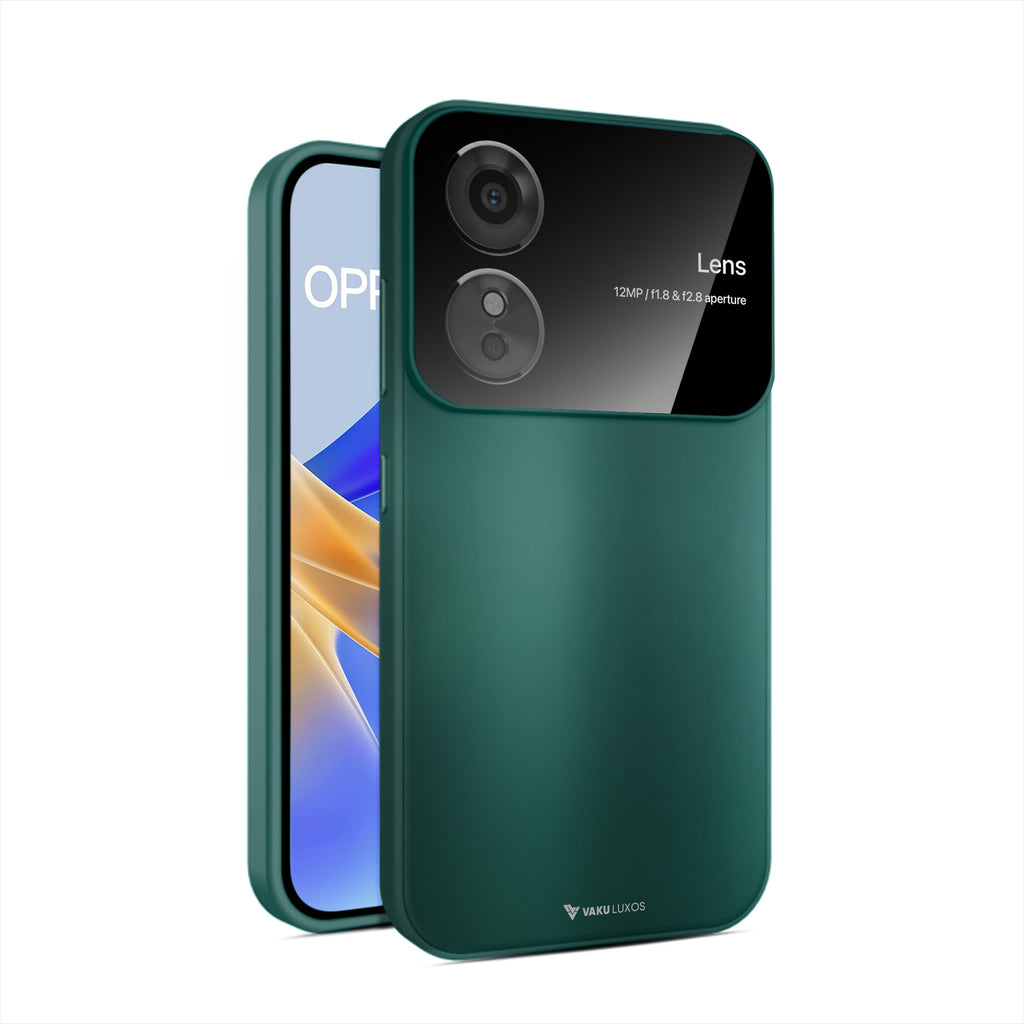 Vaku ® Oppo A17 Glazed Polarized Camera Lens Protector Back Cover