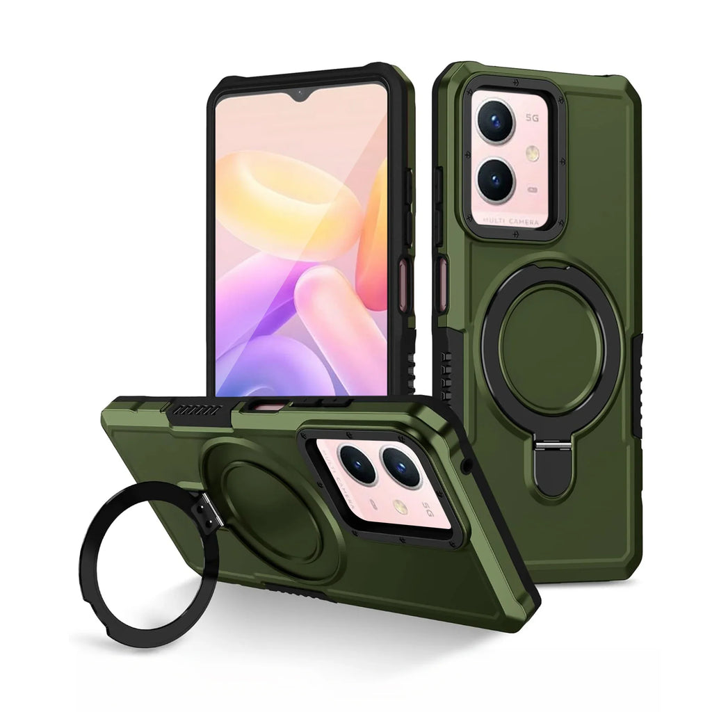 Vaku ® Vivo Y33s 5G Astor Military Grade Armor Protective Back cover