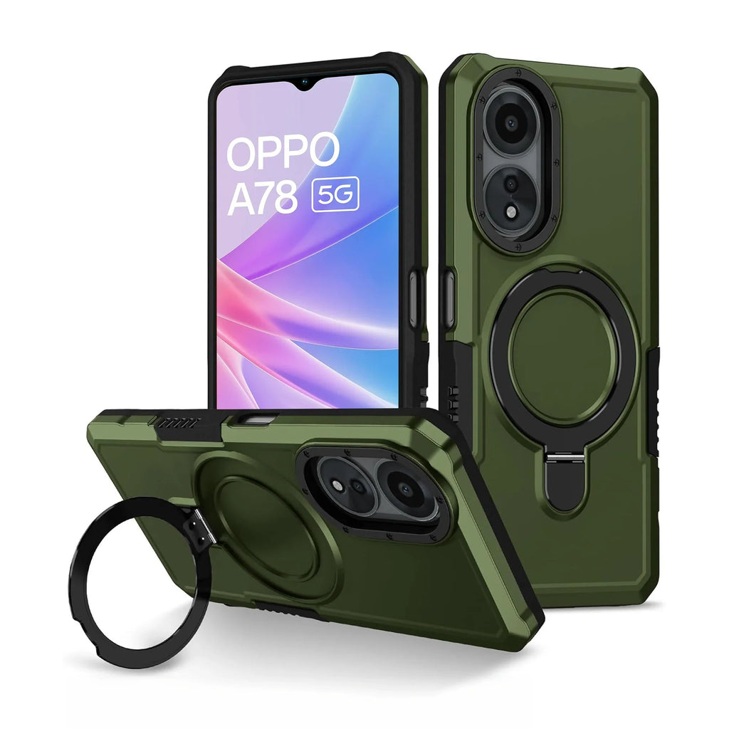 Vaku ® Oppo A78 5G Astor Military Grade Armor Protective Back cover