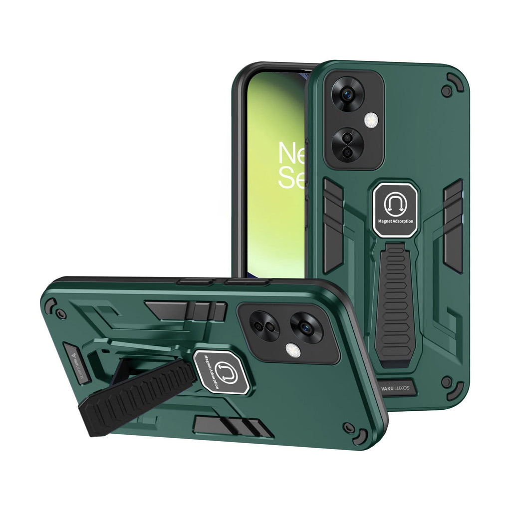 Vaku® OnePlus Nord CE Lite 5G Valor Military Grade Armor Case with  Built-in Kickstand Shockproof Back Cover