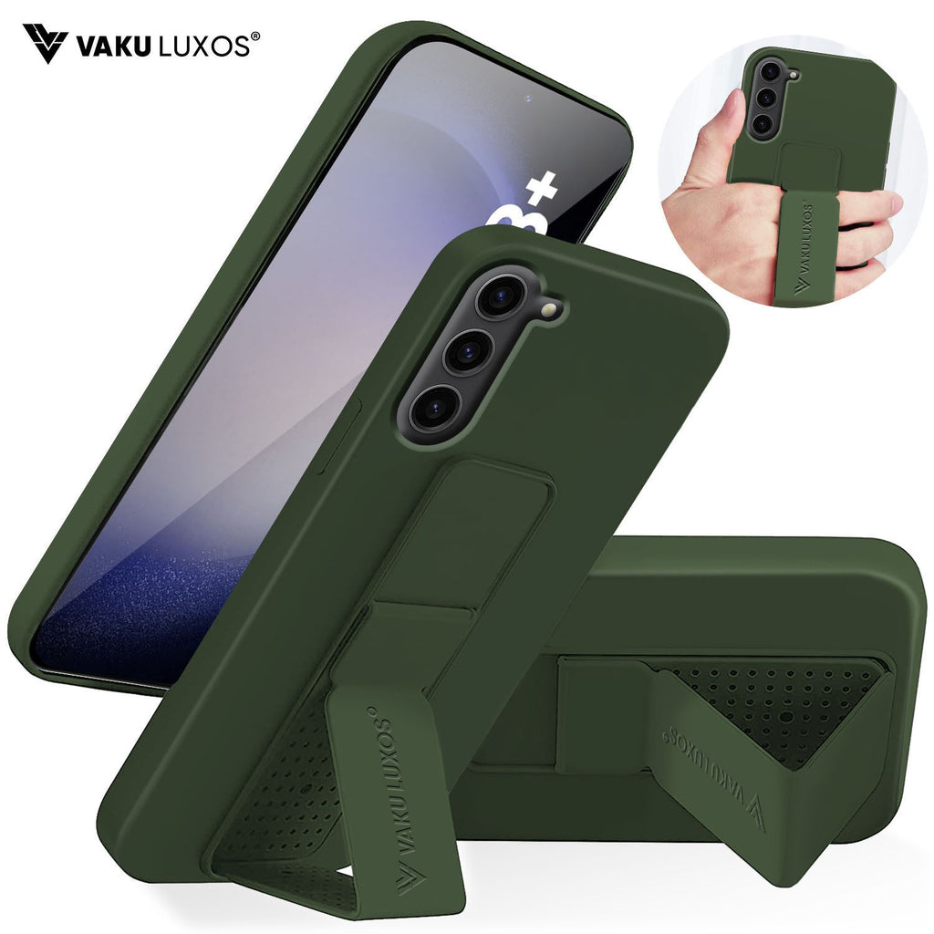 Vaku ® Samsung Galaxy S23 Plus Harbor Grip Multi-Functional Magnetic Vertical & Horizontal Stand Case Silicon Back Cover