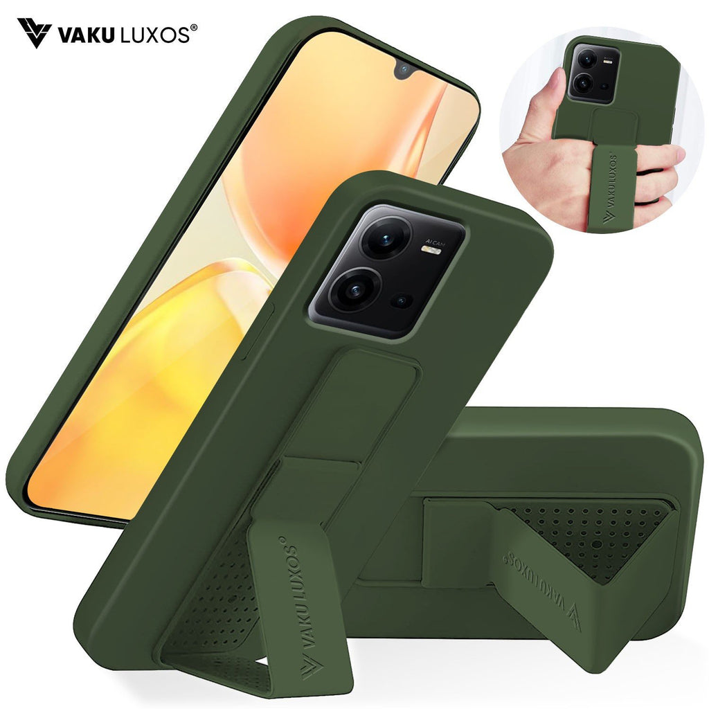 Vaku ® Vivo V25 Harbor Grip Multi-Functional TPU Back Cover