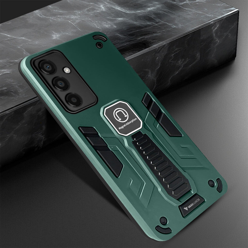 Vaku® Samsung Galaxy F23 5G Valor Military Grade Armor Case with Built-in Kickstand Shockproof Back Cover