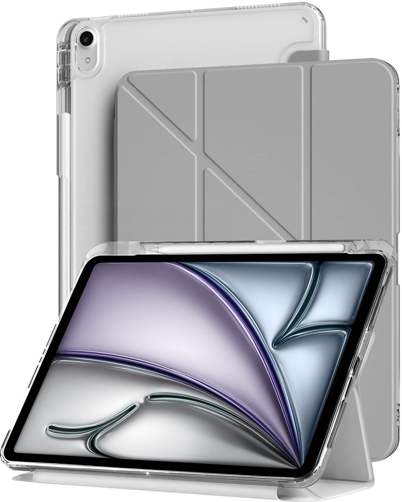 Vaku Luxos ® TRANSLUVO Y-FOLD iPad (A16) 11th/10th Generation (2025/2022) Free-Angle Viewing with Adjustable Stand 11-inch/10.9-inch Pencil Holder Case