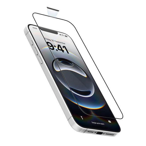 Vaku Luxos ® Apple iPhone 16e 3D Dustfilter Anti-Scratch Tempered Glass