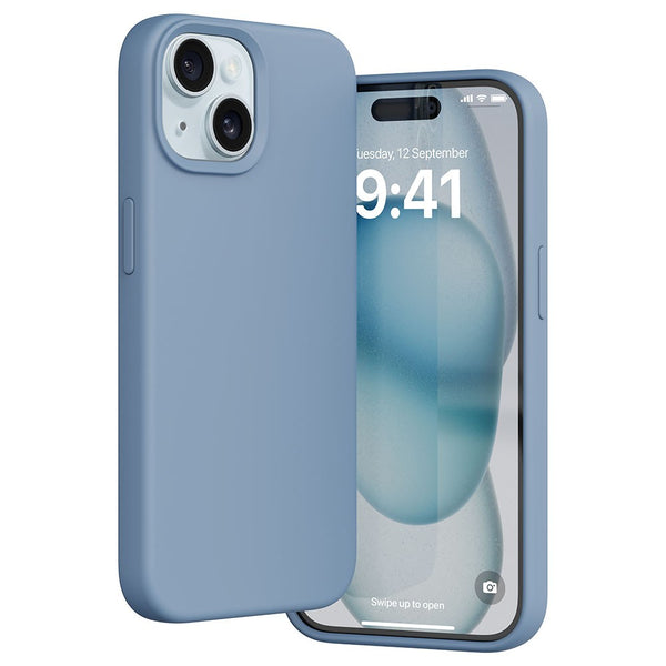 Vaku Luxos ® Apple iPhone 15 Plus Liquid Silicone Back Cover