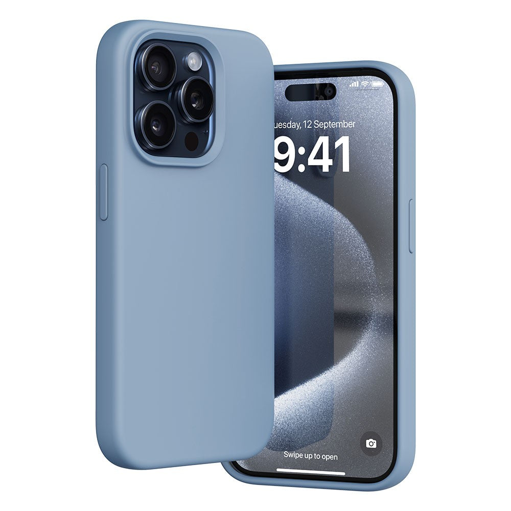 Vaku Luxos ® Apple iPhone 15 Pro Liquid Silicone Back Cover