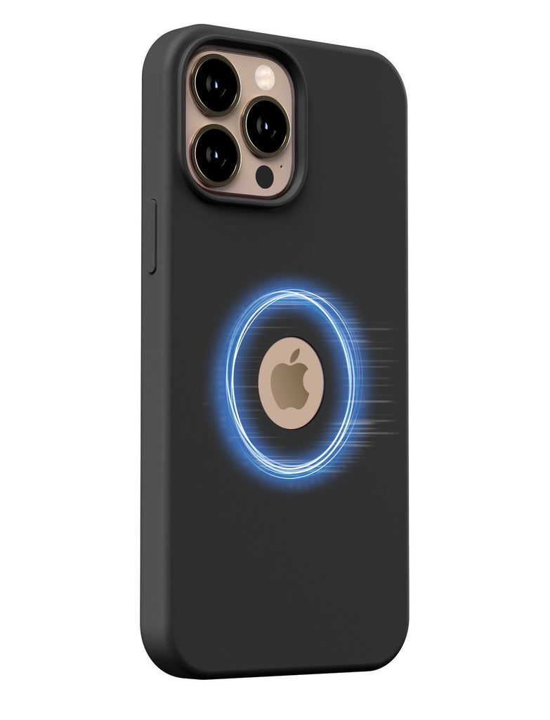 Vaku Luxos ® Apple iPhone 13 Pro Magsafe Built in Halo Lock Magnetic Silicon Logo Cut Back Cover