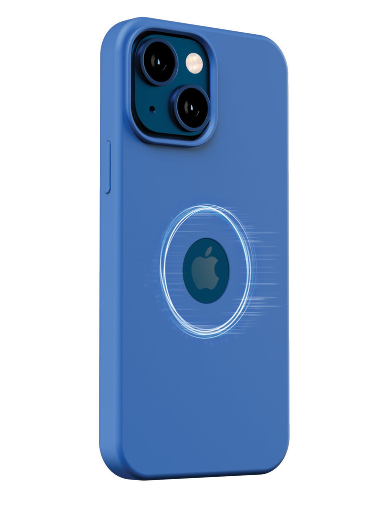 Vaku Luxos ® Apple iPhone 13 Magsafe Built in Halo Lock Magnetic Silicon Logo Cut Back Cover