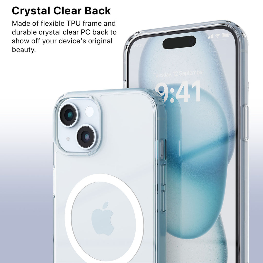 iPhone 15 Plus Shockproof TPU Case - Transparent