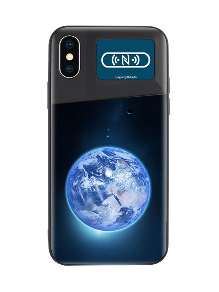 VAKU ® Apple iPhone X / XS NFC Wireless LED Light Illuminated 3D Designer Back Cover