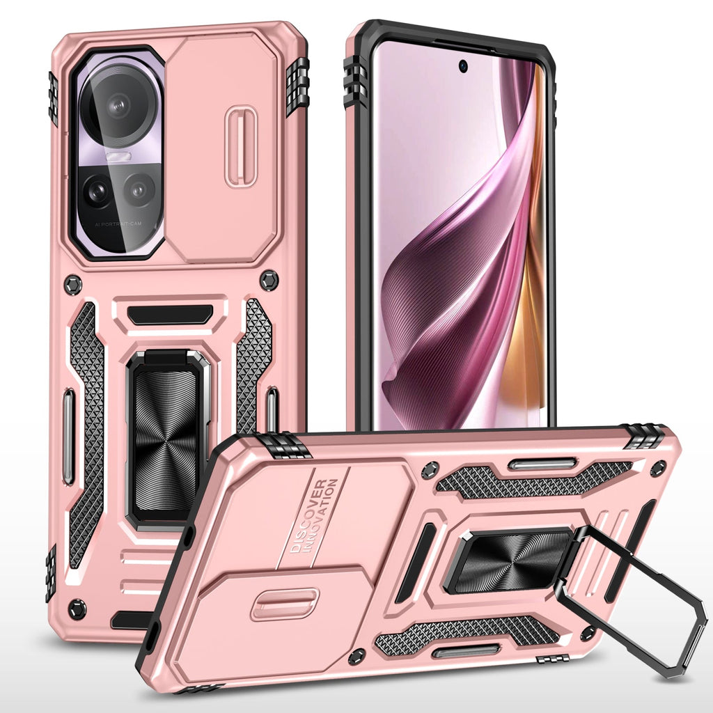 Vaku ® Oppo Reno10 5G Aegis Armor Slide Camera Protection Back Cover