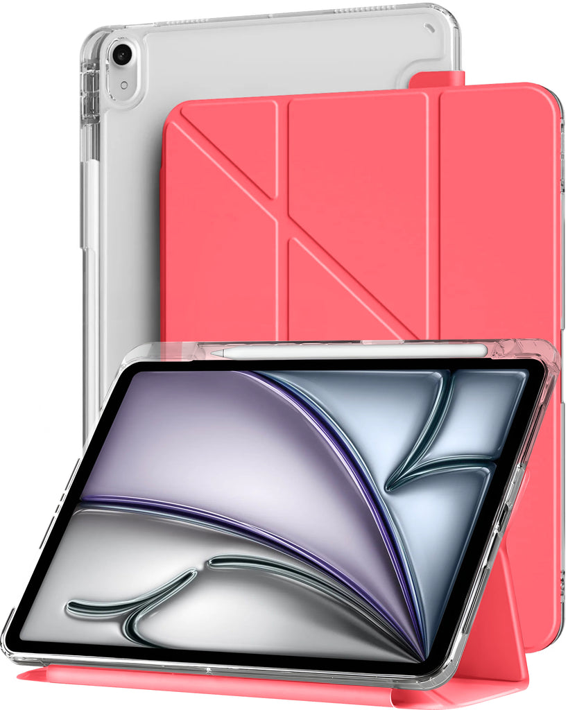 Vaku Luxos ® TRANSLUVO Y-FOLD iPad (A16) 11th/10th Generation (2025/2022) Free-Angle Viewing with Adjustable Stand 11-inch/10.9-inch Pencil Holder Case