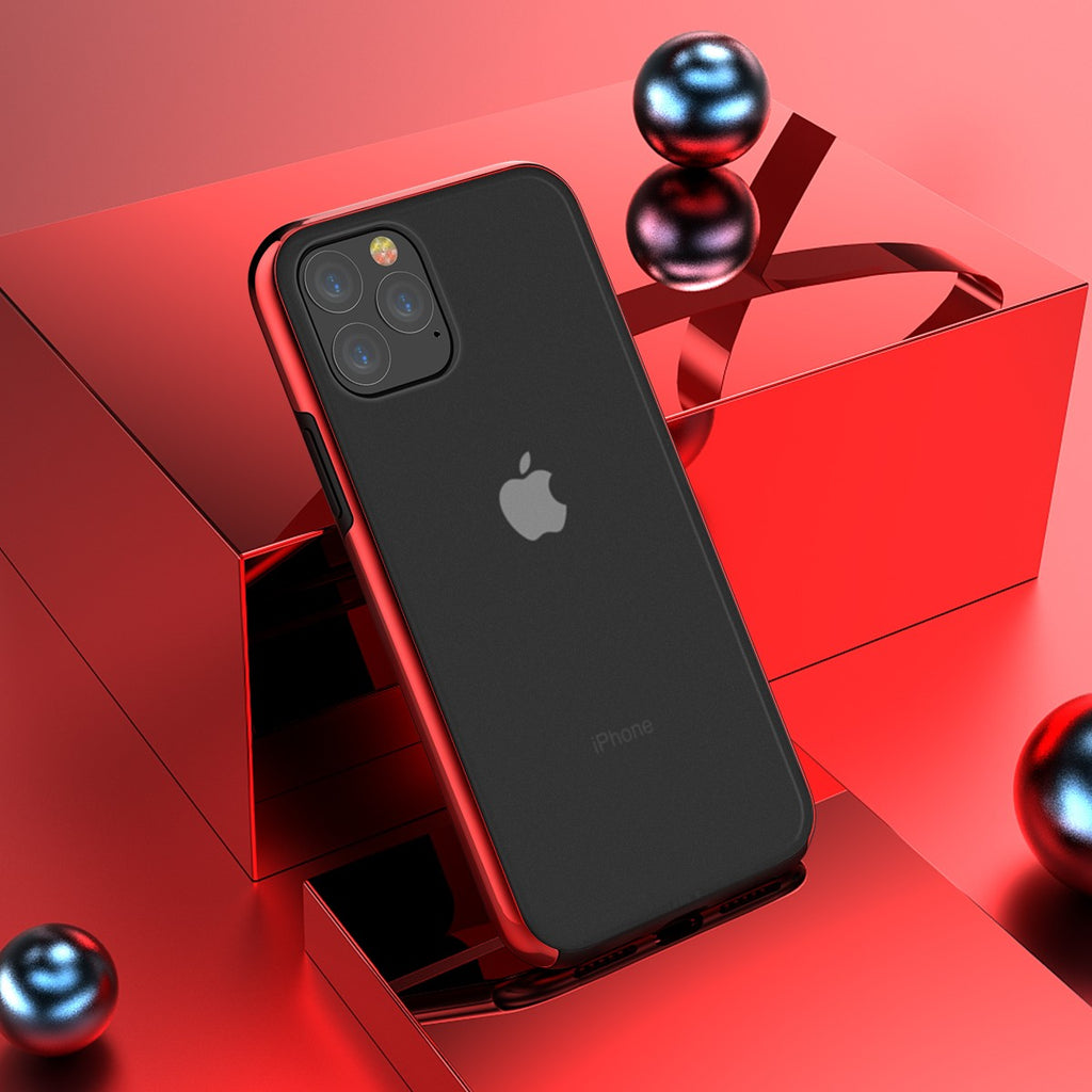 Vaku ® Apple iPhone 11 Pro Glossy Metallic Bezel Series Case with additional Metallic Bumper Back Cover