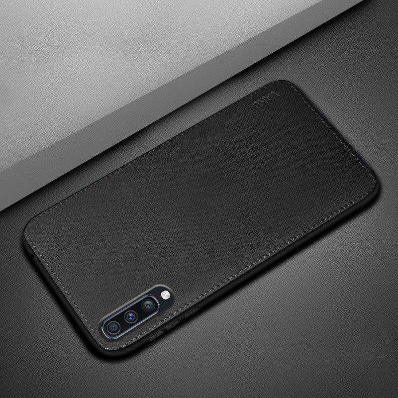 Vaku ® Samsung Galaxy A70 Luxico Series Hand-Stitched Cotton Textile Ultra Soft-Feel Shock-proof Water-proof Back Cover