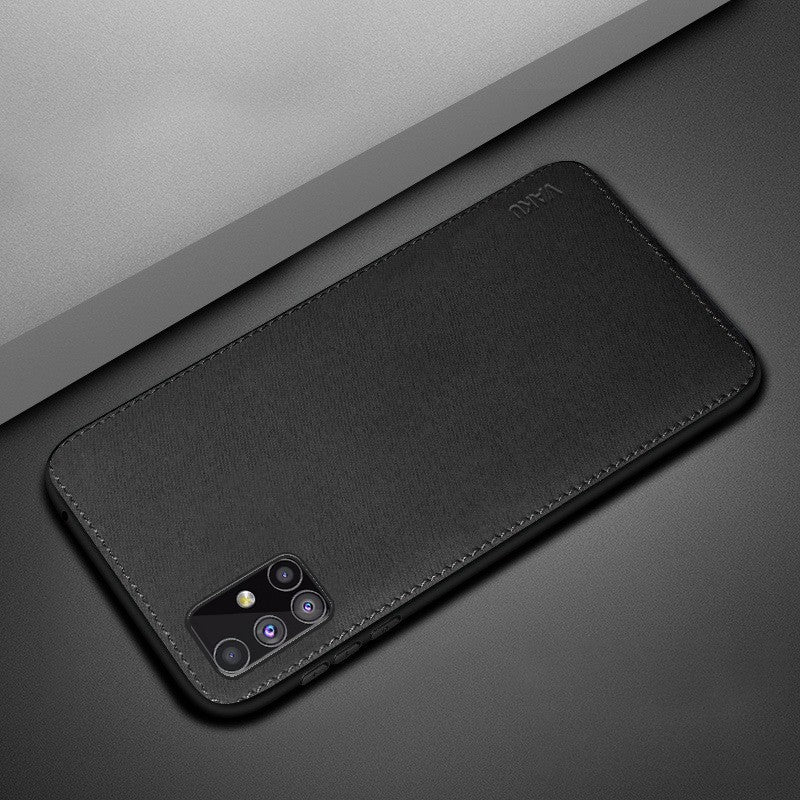 Vaku ® Samsung Galaxy M31S Luxico Series Hand-Stitched Cotton Textile Ultra Soft-Feel Shock-proof Water-proof Back Cover