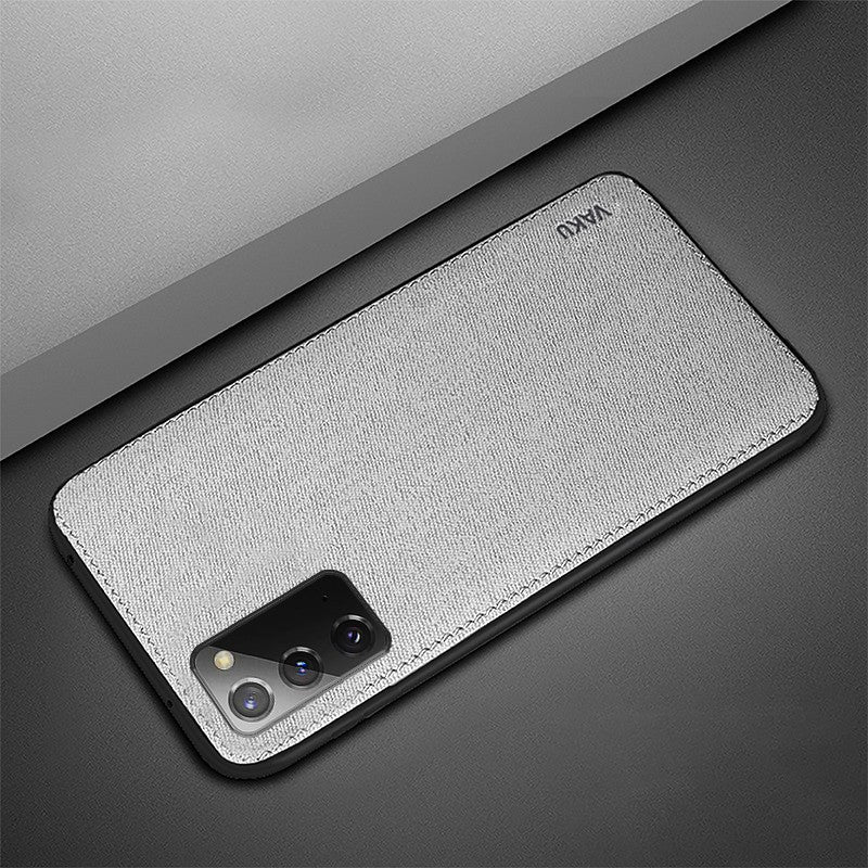 Vaku ® Samsung Galaxy Note 20 Luxico Series Hand-Stitched Cotton Textile Ultra Soft-Feel Shock-proof Water-proof Back Cover