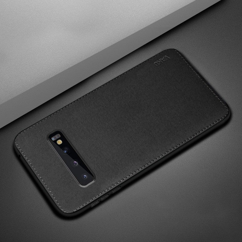 Vaku ® Samsung Galaxy S10 Plus Luxico Series Hand-Stitched Cotton Textile Ultra Soft-Feel Shock-proof Water-proof Back Cover