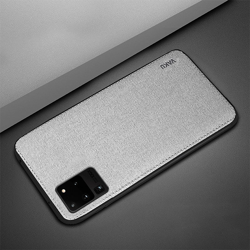 Vaku ® Samsung Galaxy S20 Ultra Luxico Series Hand-Stitched Cotton Textile Ultra Soft-Feel Shock-proof Water-proof Back Cover