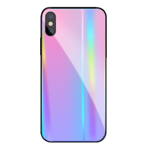 Vaku ® Apple iPhone X / XS ElectroWAVE Automatic Shine Changing Heat-Dissipating Glass Shock-Proof Back Cover