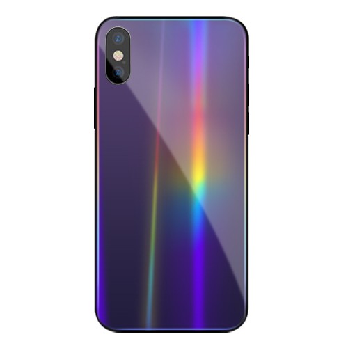 Vaku ® Apple iPhone X / XS ElectroWAVE Automatic Shine Changing Heat-Dissipating Glass Shock-Proof Back Cover