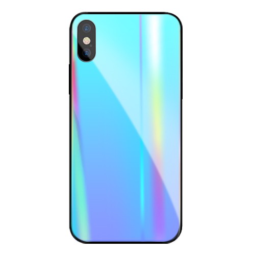 Vaku ® Apple iPhone X / XS ElectroWAVE Automatic Shine Changing Heat-Dissipating Glass Shock-Proof Back Cover