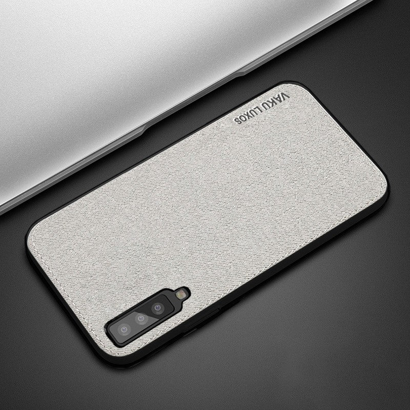 Vaku ® Samsung Galaxy A50 Luxico Series Hand-Stitched Cotton Textile Ultra Soft-Feel Shock-proof Water-proof Back Cover