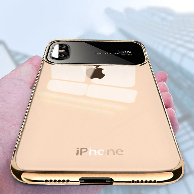 Vaku ® Apple iPhone X / XS Dual Polarized Glossy Edition + Full Logo Display Electroplated Shine Case Back Cover