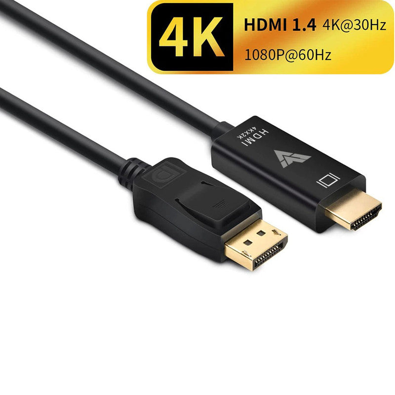 Vaku Luxos® DisplayPort to HDMI Cable 3M HDMI Cable - Black