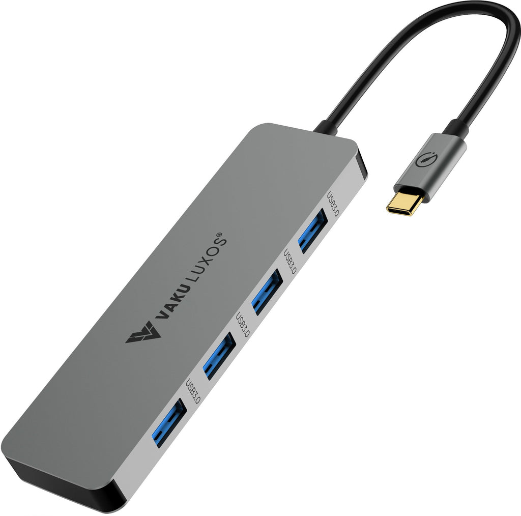 Vaku Luxos® Ultros 4IN1 4XUSB-C 3.0 HUB - Grey