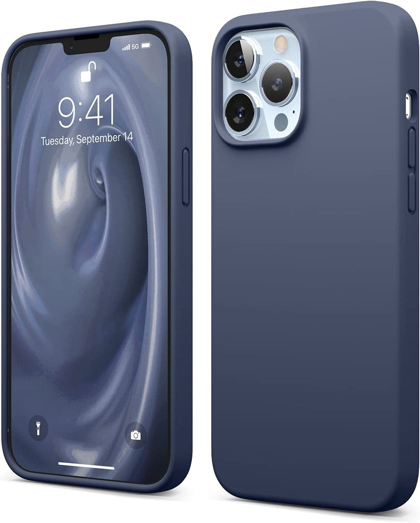 Vaku Luxos® Apple iPhone 12 Pro Max Liquid Silicon Velvet-Touch Silk Finish Shock-Proof Back Cover