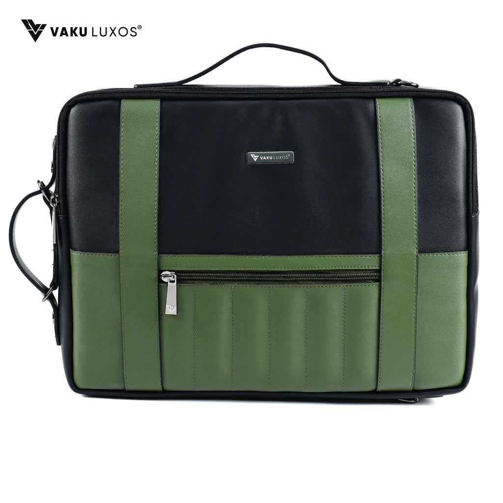 Vaku ®️ Barcelona 14 inch laptop Bag Premium Convertible Laptop Messenger Bag For Men and Women
