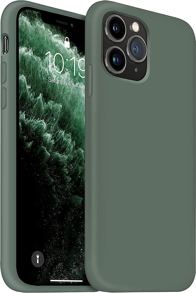 Vaku ® Apple iPhone 11 Pro Max Liquid Silicon Velvet-Touch Silk Finish Shock-Proof Back Cover