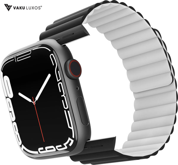 Vaku Luxos® STARK MAGNETIC Self-Adjusting Fit Silicon Watch Straps for 41mm (38|40mm)