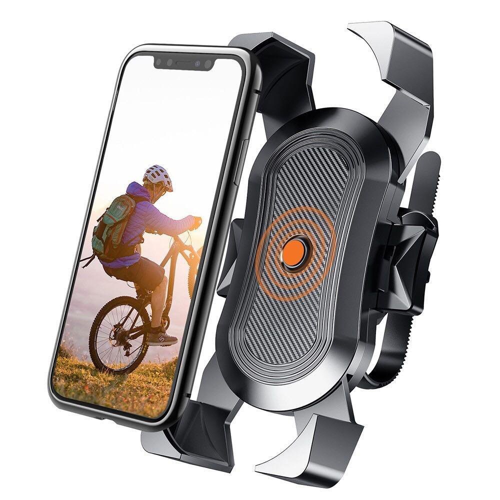Universal Motorcycle/ Bicycle Mobile Phone Holder - Black