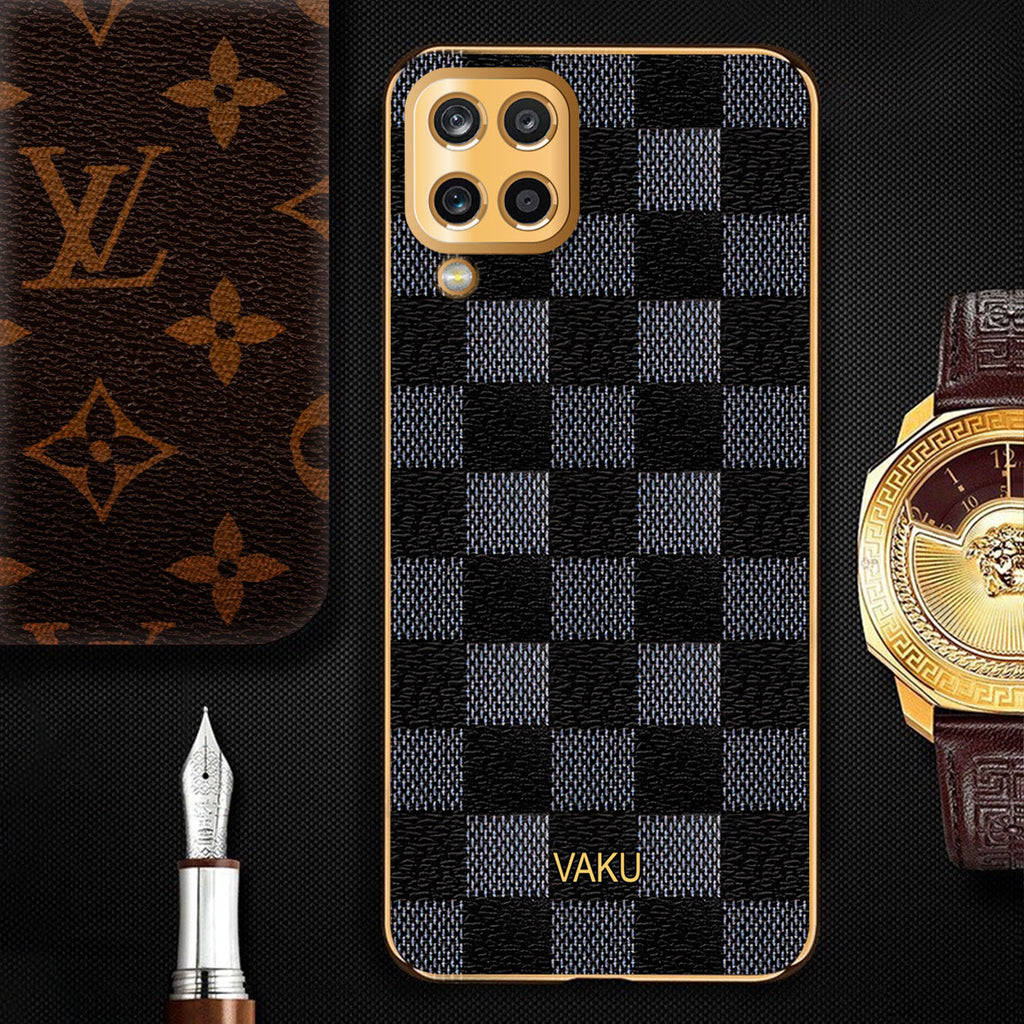 Case for Samsung Galaxy A12 - Louis Vuitton Gold