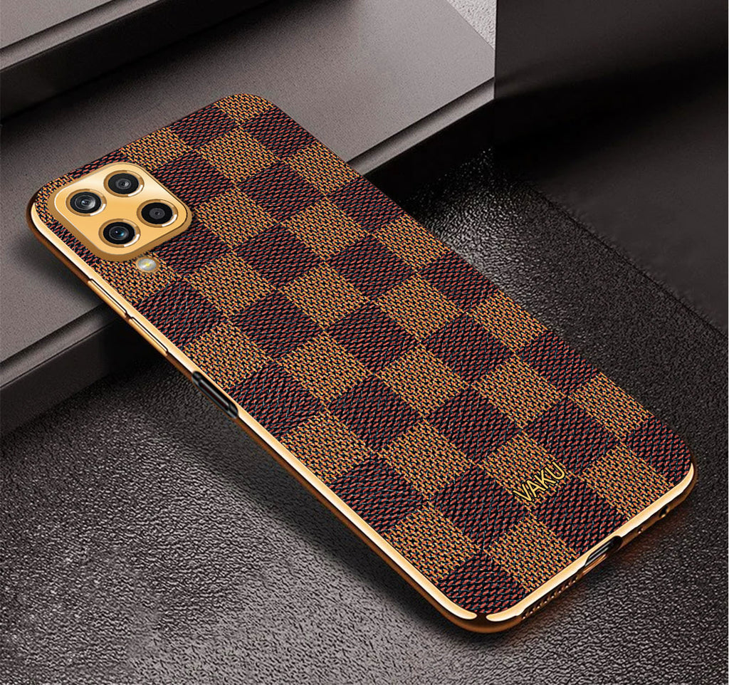 Soft LV Leather Back Case Cover For Iphone 12