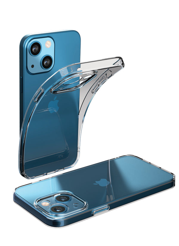 Vaku Luxos® Silicon ClearSoft Transparent case for iPhone 13 (6.1") - Clear