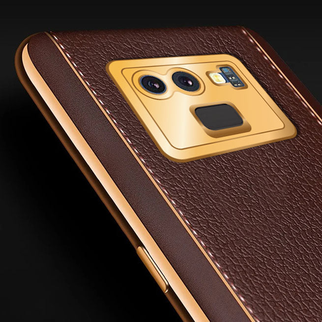 Vaku Luxos Back Cover for Samsung Galaxy S22 Plus Cheron Leather  Electroplated Soft TPU - Vaku Luxos 