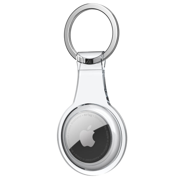 Vaku Luxos® TPU Protective case Key Ring for AirTag - Transparent