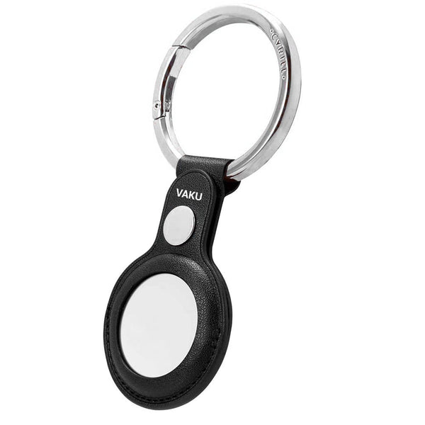 Vaku Luxos® Leather Protective Portable case with Key Ring for AirTag
