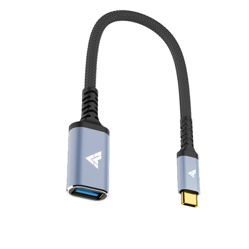 Vaku Luxos® USB-C to USB-A Super-Strenght Adapter - Grey