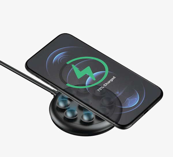 Vaku ® 15W Mini Wireless charging Pad with Suction Cups